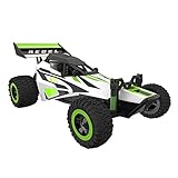Force1 Fast Remote Control Car - Rebel 1/32 Scale RC Buggy with Ramp and Cones for All Terrain RC Cars Rechargeable Stunt RC Cars for Kids and Adults