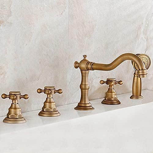 Robinet baignoire laiton antique mitigeur de salle de bains anti-corrosion