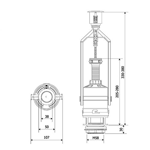 SPÜLVENTIL mit Funktion STOP KOMPAKT BIS