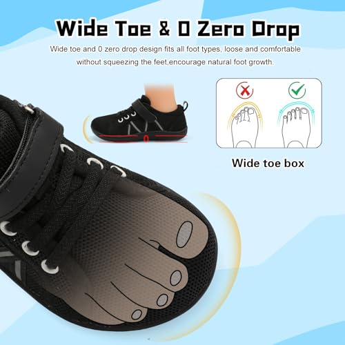 JOINFREE Toddler Shoes Boys Girls Wide Barefoot Shoes Little Kids Minimalist Sneakers Zero Drop Casual Walking Shoes Breathable Tennis Shoes Indoor Outdoor2