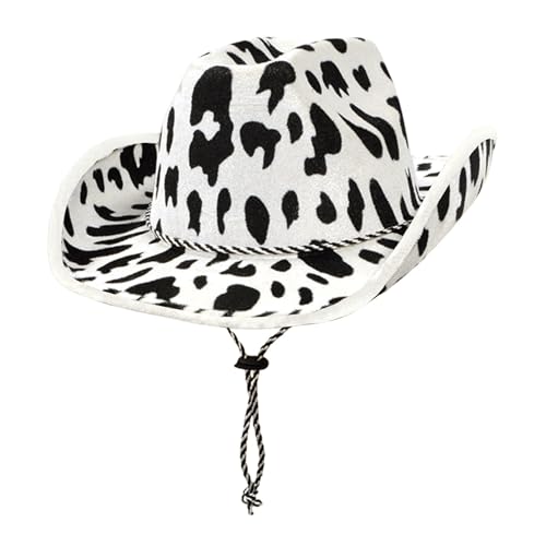 Beistle Cow Print Cowboy Hat One Size Fits Most Animal Print Hats