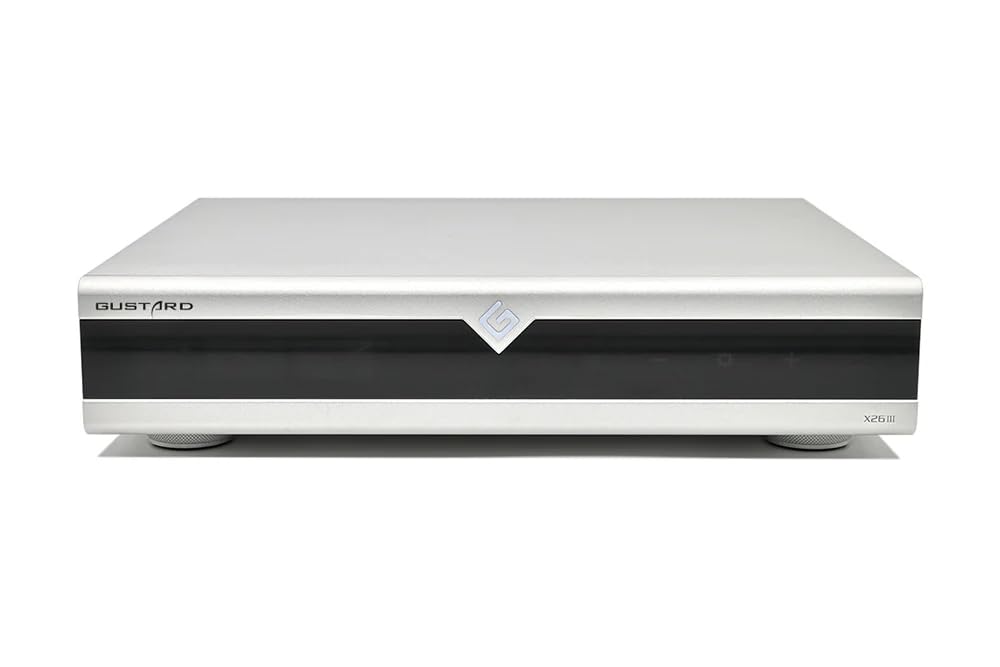 Gustard X26III Network Streamer ES9039SPRO Dual High-Performance DAC Support DSD512&PCM768k (Silver)