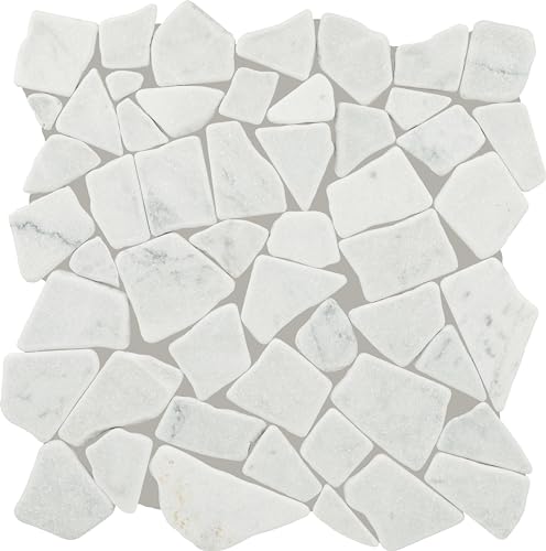Daltile Raine 12'' x 12'' Natural Stone Marble River Pebble