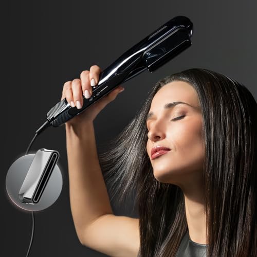 Cecotec Lisseur avec Air et Plaques Vibrantes AirLisse 6in1 iTwerk Platinum