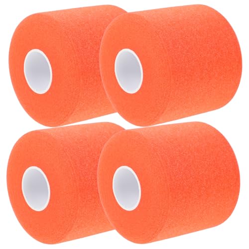 KOMBIUDA Elastic Athletic Wrap 4 Rolls of Cuttable Sports Tape Skin Protective Bandages Flexible Sports Wraps Badminton Grip Wraps