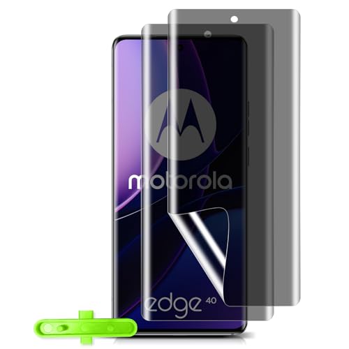 #VerdientProvisionen<br>[2 Stück Privacy Schutzfolie für Motorola Moto Edge 40 TPU Privatsphäre Displayschutzfolie mit Installationswerkzeug Kratzfest Sichtschutzfolie für Motorola Moto Edge 40