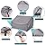 VARIETYFACE Patio Furniture Covers for Sofa Waterproof, Outdoor Bench Cover Tear Resistant, Fits up to 88W x 40D x 33H inches, Grey