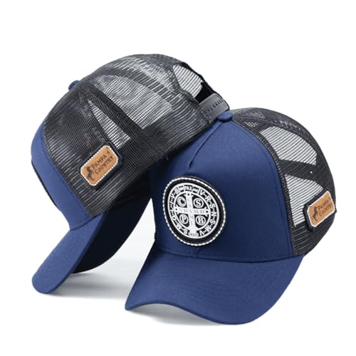 Boné Trucker Linha Country Telinha Medalha De São Bento (BR, Alfa, Único, azul)
