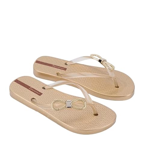 Chinelo de dedo, Belle Glam, Ipanema, Feminino, Ouro, 36