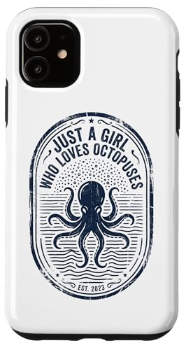 Just A Girl Who Loves Octopuses���B���e�[�W�o�b�W �X�}�z�P�[�X iPhone 11 �p