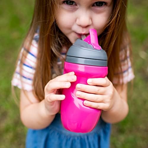 Tommee Tippee Insulated Straw Toddler Tumbler Cup  12+ Months, 1pk, Orange, 549357