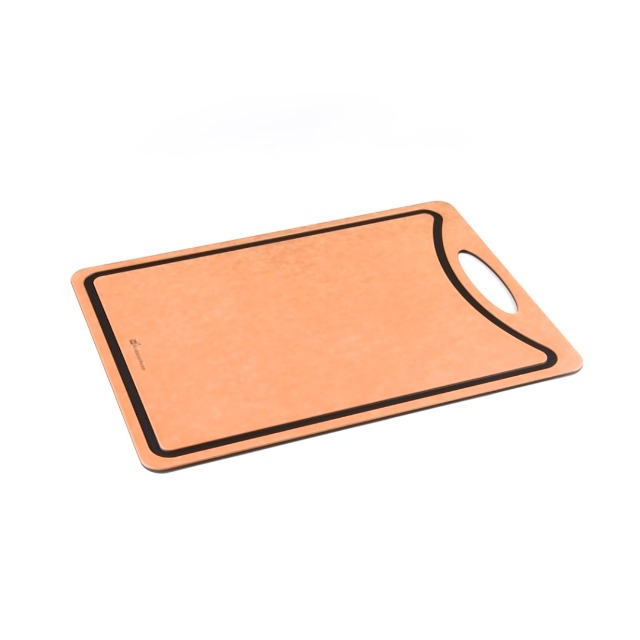 Tabla de cortar doble cara Restaurantware Nature Tek, 43,99 x 32,51 cm, madera compuesta, con ranura para jugos y mango, antideslizante, apta para lavavajillas miniatura 7
