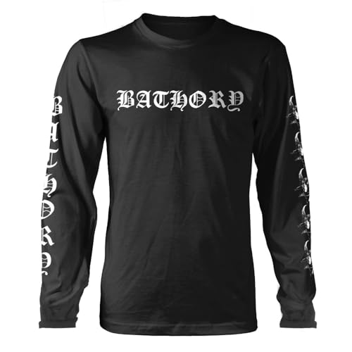 T-Shirt Manches Longues Bathory Noir Vêtement Adulte Ample Style Metal
