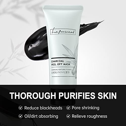 La.personal Peel Off Face Mask, Blackhead Remover Facial Mask For Skin Care, Charcoal Peel Off Black Mask For All Skin Types, Deep Cleansing Blackheads, Dirts, Pores, Skin Oil #TOP1