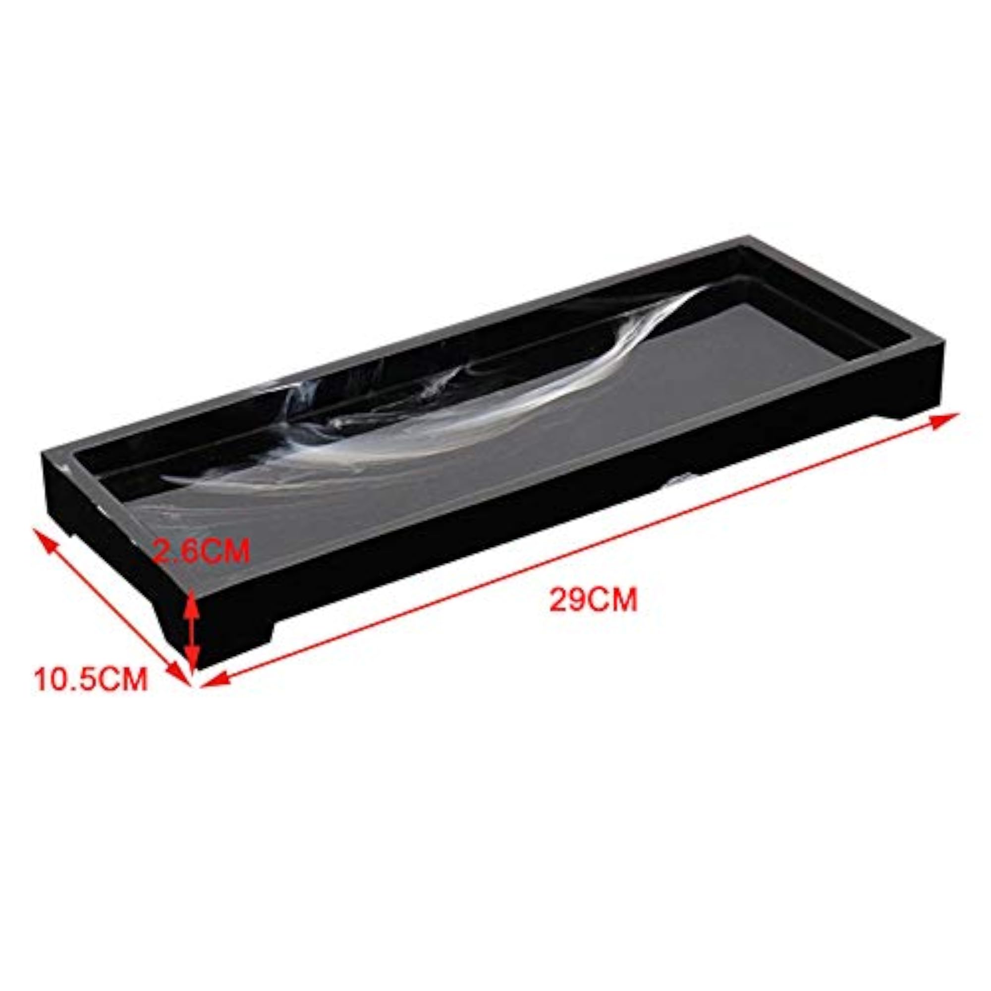Marbling Bathroom Storage Vanity Tray for Cosmetics