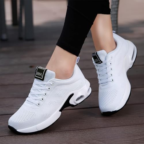 Sportschuhe Damen, Laufschuhe,Orthopädische Schuhe, Leichte Sportschuhe Damen,Damen Turnschuhe Luftpolster Sneaker Air Sportschuhe,Atmungsaktiv Sportschuhe, Rutschfest Walkingschuhe,Fitness Running