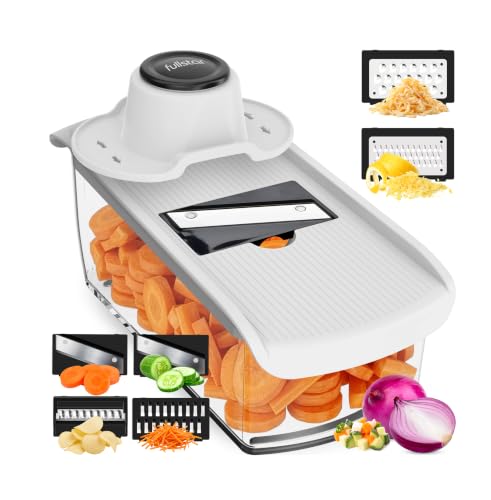 Fullstar Pro Mandoline Vegetable Slicer, Grater & Julienne with Container