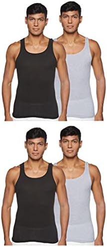 Hanes Men's ComfortSoft Moisture Wicking Tagless Tank Undershirts-Multipacks, Assorted 4-Pack, Medium