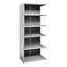 Hallowell A4721-18 Medium-Duty Closed Shelving - Adder - Unit w/ 6 Shelves (48" W x 18" D)