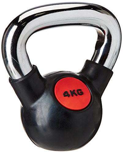 AFW 105133 105133-Kettlebells de Goma 12 kg, Color Negro, Talla M, Hombres, U