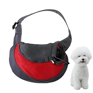 Hondendraagtas – Hondentas van ademend gaas – Draagbare Pet Puppy Reistas Rugzak voor Outdoor Reizen, Handsfree Hearthxy