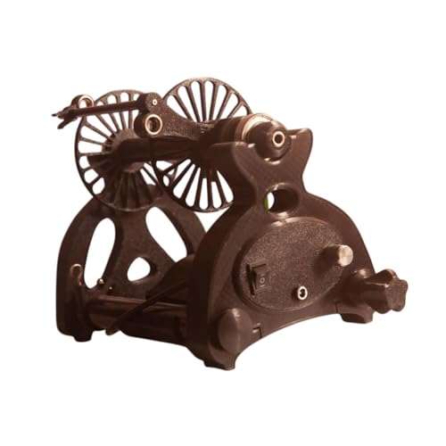 Colaxi Automatic Yarn Winding Machine Speed Spinning Machine Reusable Stable Adjustable Multifunctional Mini Electric Spinning Wheel, Yarn Spinner for Fiber Wool Twisting, Black