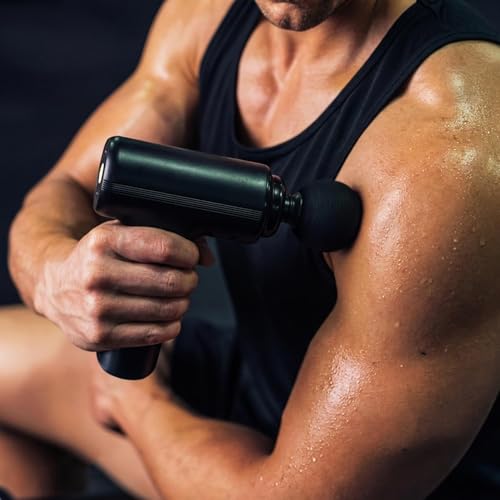 Image of Massager Machine for Pain Relief Mini Gun - Body, Neck, Shoulders, Back, Arms & Feet Massager- 6 Speed Settings -7 Type-C Charging for Muscle Pain Relief Recovery GT31