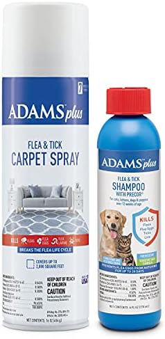 Adams Carpet Spray + Shampoo Bundle