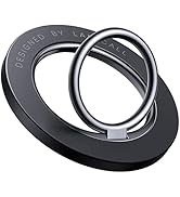 Lamicall MagSafe 360度回転式 スマホリング: マグネット式 携帯電話 ホルダーリング, マグセーフ バンカーリング, 角度調整可能, 磁石 ケイタイ スマフォスタンド機能, ...