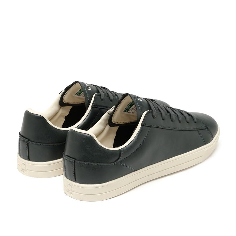 Image of United Colors of Benetton Mens United Colors of Benetton Solid Lace-up Classic Leather Finish Sneakers Sneaker