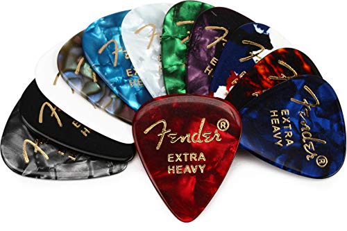 Fender© 351 Celluloid Medley Picks, XH (12 Stück)