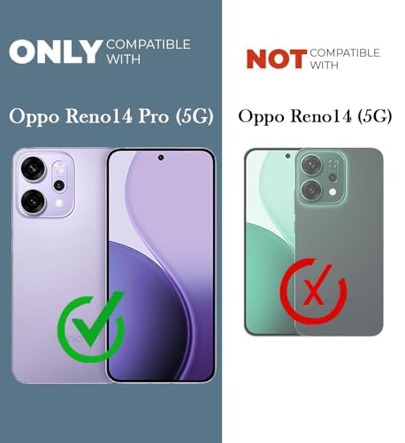 Image of Jkobi Lifetime Anti-Yellow Clear Back Cover Case for Oppo Reno14 Pro 5G | Oppo Reno 14 Pro 5G (Sleek Hard Crystal | Shockproof and Camera Protection)