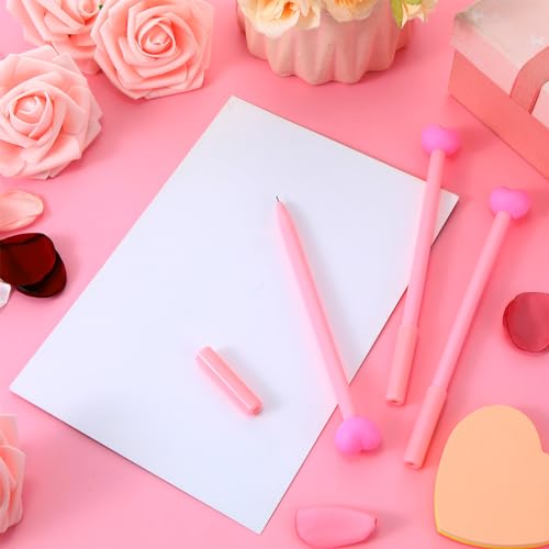 Set de 100 bolígrafos de gel corazón para San Valentín miniatura 6