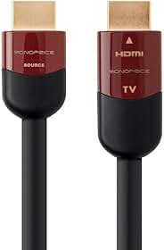 Monoprice Cabo HDMI de alta velocidade – 10 metros – preto, ativo, 4K @ 60Hz, 18Gbps, 26AWG, YUV 4:2:0, CL2 – Cabernet Ultra Series