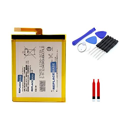 kaputt.de AKKU set batteri för Sony Xperia XA | 2 300 mAh | 3,8 V | LIS1618ERPC | reparationssats