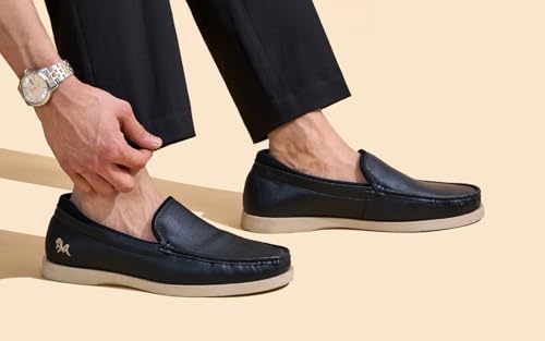 Image of Neeman's The Luxe Loafer for Men | Comfortable, Lightweight PU Faux Leather Upper & Flexible Sole | Semi Formals