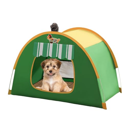 GkgWuxf - Tienda para gatos, casa para perros | Casa para mascotas lavable y plegable con ventilación, para cachorros, perros pequeños y conejos, para uso en interiores y exteriores, camping, jardín