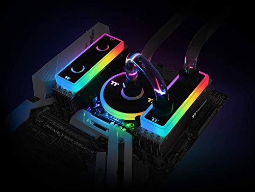 Image of Thermaltake WaterRAM Alexa /Razer Chroma /5V Motherboard Syncable RGB Liquid Cooling Memory DDR4 3600MHz 32GB (8GB X 4) CL-W262-CA00SW-A