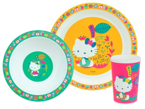 FUN HOUSE 005988 HELLO KITTY - Juego de comidas (plato plano,