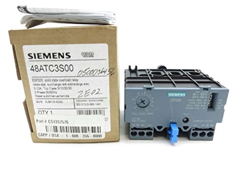 New SIEMENS 48ATC3S00 3-12A AMP ESP200 Solid State Overload Relay D556423