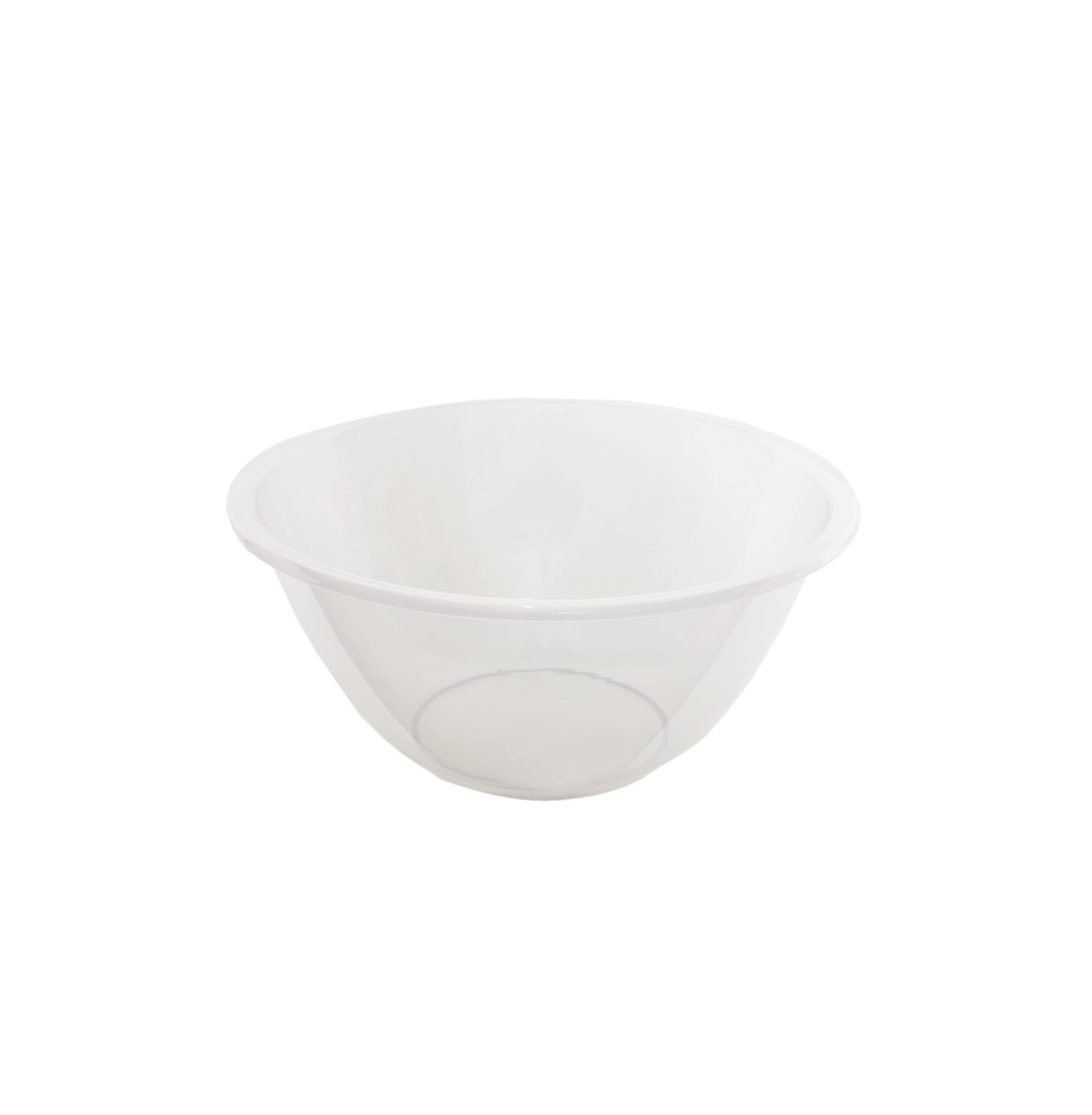 Vsorce4u 1 x 1L Plastic Clear Deep Mixing Bowl Round Kitchen Mixing Bowl for Cooking Mixing Serving