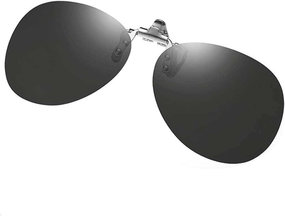 Polarized Clip-on Sunglasses Aviator Anti-Glare UV Protection Clip over Prescription Glasses