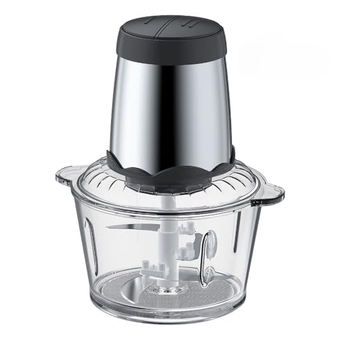 Stewlt フードプロセッサー 2L/3L 大容量フードチョッパー 300W ハイパワー電動肉挽き器 ステンレス製 2スピード 4枚刃 フードカッター 時短調理器具 コンパクト USB充電式 軽量 操作簡単 洗えるフードブレンダー 離乳食/肉/野菜/果物