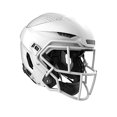VICIS ZERO2 Trench Football Helmet, SO-212E-S Facemask Attached, White, X-Large