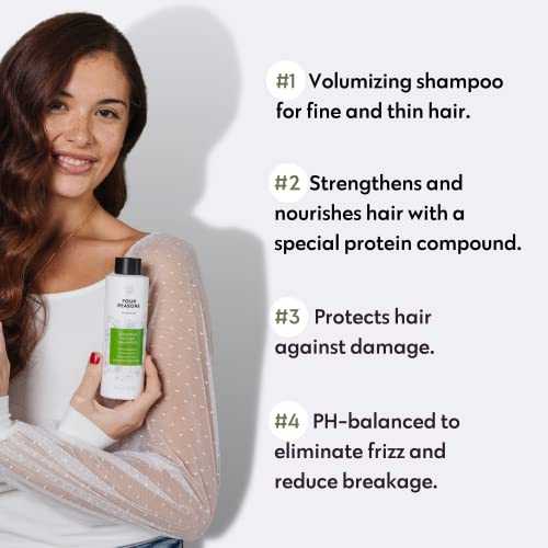 No Nothing Sensitive Volume Shampoo And Conditioner - Hypoallergenic, Unscented Volumizing Shampoo And Conditioner - Shampoo For Sensitive Scalp And Skin - Paraben Free, Vegan – 10.15 Oz #TOP1