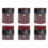 J-Line Zylinderkerze - Bordeaux - XL - 120U - 6 Stücke