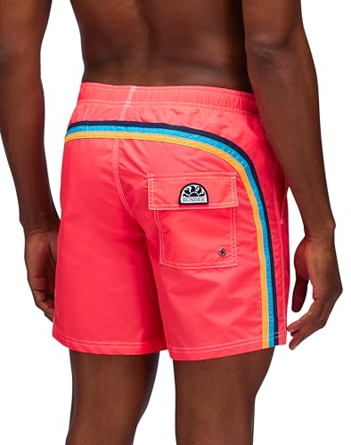 SUNDEK Bañador para Hombre con Cintura elástica, 40,6 cm, Longitud 19 cm de Entrepierna, 07902 - Turbo 02, XX-Large