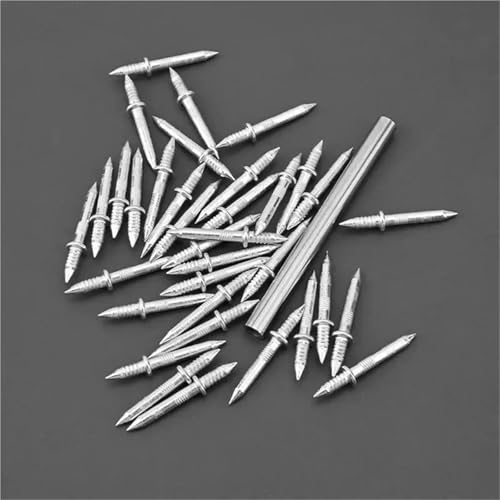 Clavos de doble cabezal 800 piezas para zócalos invisibles para madera maciza miniatura 5