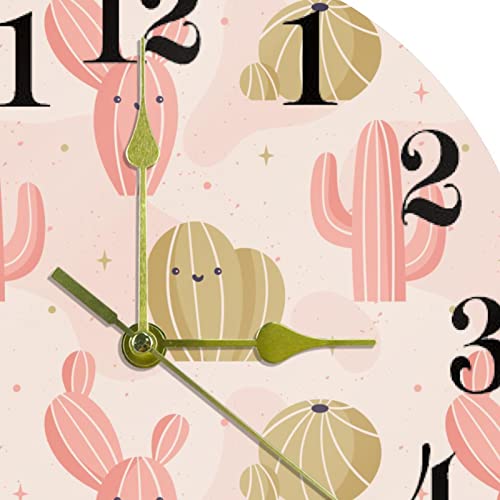 Horloge murale quartz 25 cm à pile ronde et silencieuse pour maison