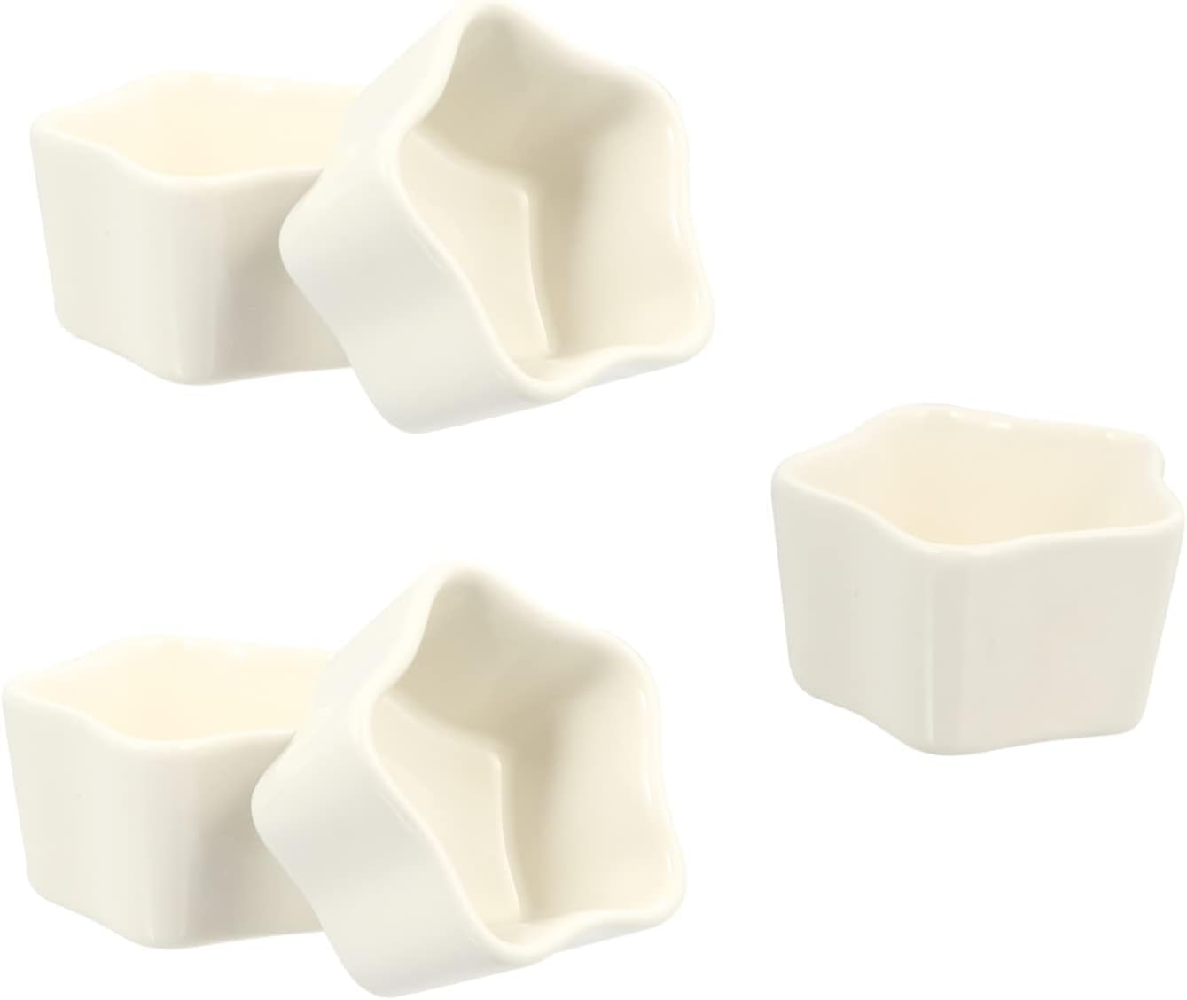 Ceramiczne miseczki do maczania, 5 szt. Kubki porcelanowe Mini formy do pieczenia Mini foremki do pieczenia Formy do pieczenia ciast Porcelanowe miski do ramekinu Formy do ciasta Formy do ciast Kubki